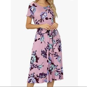 Levaca Floral Flowy Midi Dress Size Large